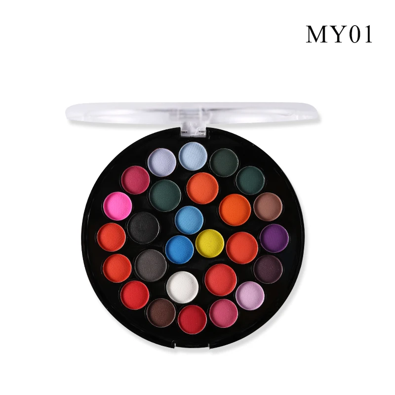 27 цветов Miss Rose макияж для глаз мерцающие тени для век Палитра Матовая Обнаженная Тени для век торт косметический набор - Цвет: matte MY01