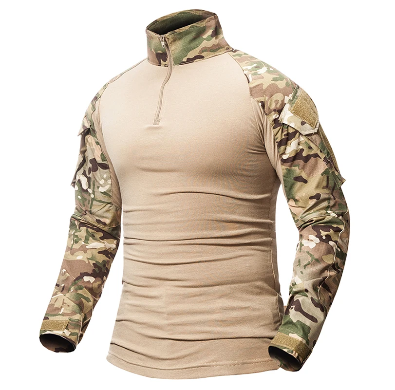 S. ARCHON Военная камуфляжная рубашка мужская Мультикам Униформа тактическая футболка с длинным рукавом страйкбол Пейнтбол Одежда армейская боевая рубашка