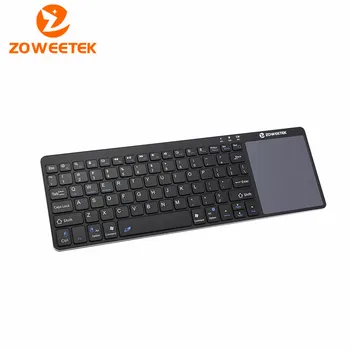 

Zoweetek K12BT-1 2018 Excellent Mini Wireless English Bluetooth Keyboard Mouse Touchpad For Windows Android iOS