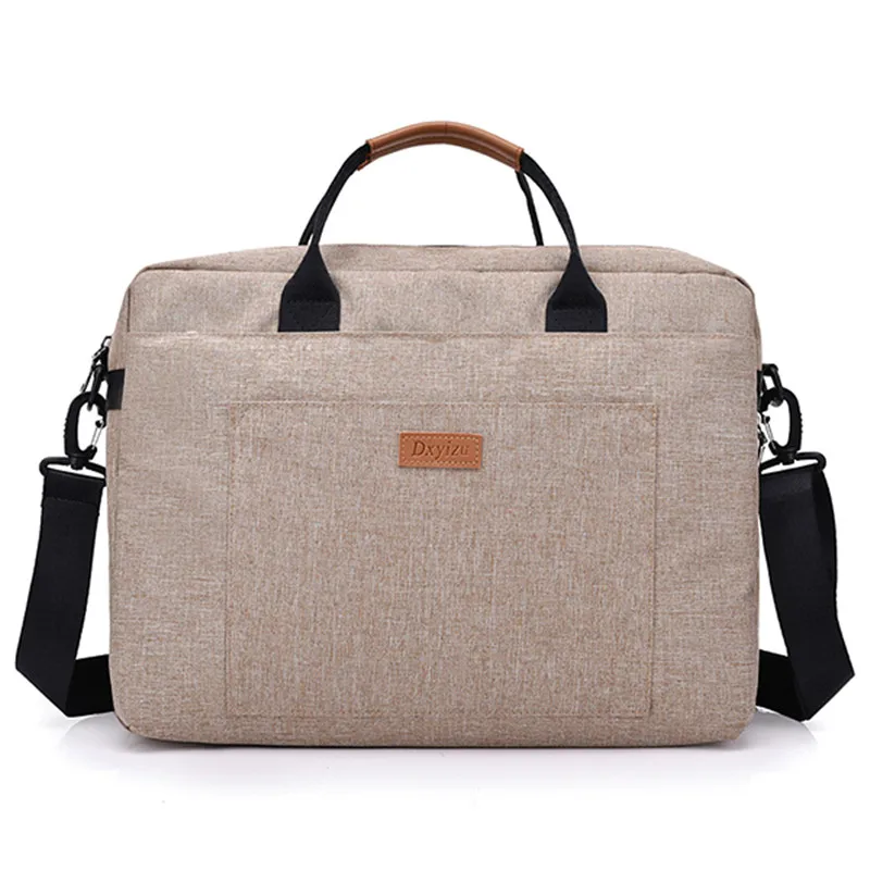 Черный женский мужской холщовый портфель 16 дюймов, сумка на плечо для ноутбука, женская мужская сумка, деловая сумка для компьютера, большая сумка для путешествий