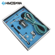 Портативный 0,2 мм/0,3 мм/0,5 мм иглы и насадки двойного действия Аэрограф Воздушный компрессор комплект крафт краска искусство пистолет набор любан