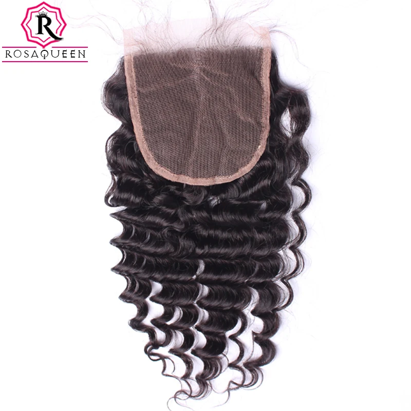 

Kinky Curly Peruvian Lace Closure With Baby Hair 100% Human Hair Natural Black Remy Bleached Knots Free Part Dolago