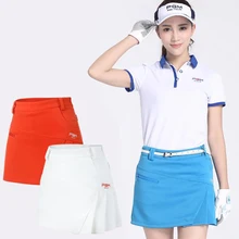 Теннисная юбка Спортивная Женская юбка-брюки с подкладом детская одежда на молнии летние теннисные шорты