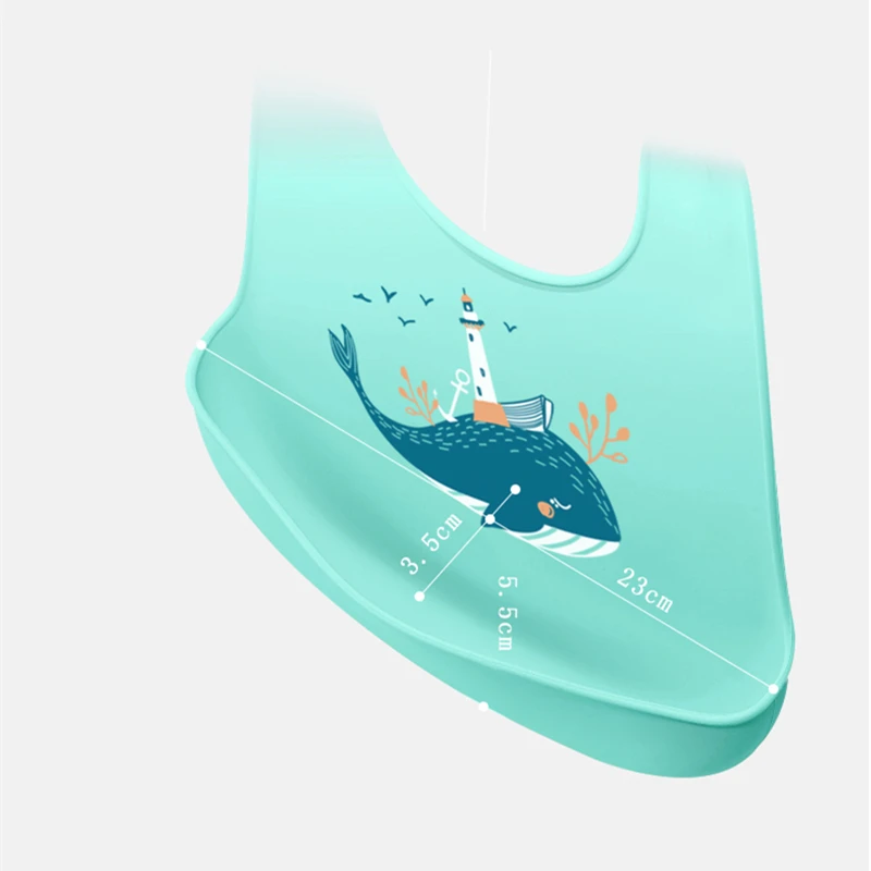 Baby Waterproof Silicone Bibs Burp Cloths Toddler Kids Adjustable Feeding Apron Saliva Bandana Bibs Baby Boy Girls Stuff
