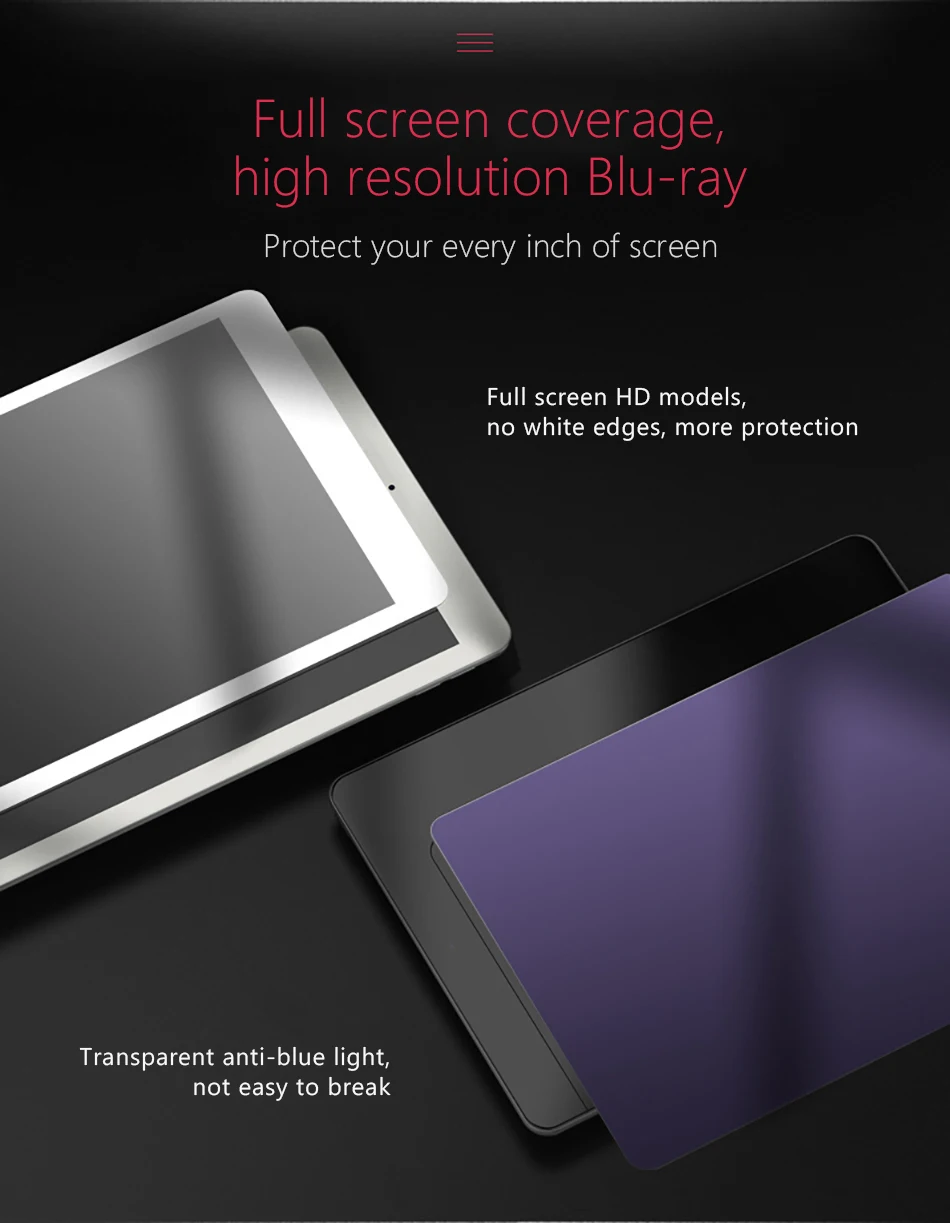 !ACCEZZ 9H Full Cover Transparent Anti Blue Ray Film Tablet For ipad mini 1 2 3 Premium Protective Tempered Glass Screen Films (11)
