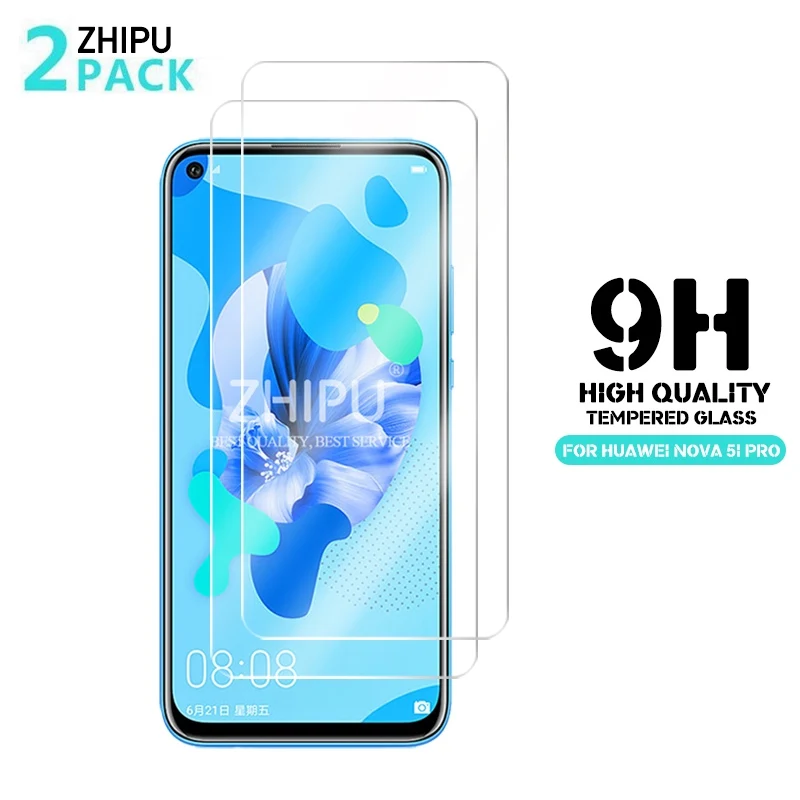2 шт закаленное стекло для huawei nova 5i Pro защита экрана 2.5D 9H профессиональная