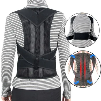 Back Posture Corrector Shoulder Lumbar Brace Spine Support Belt Adjustable Adult Corset Posture Correction Belt Body Health Care