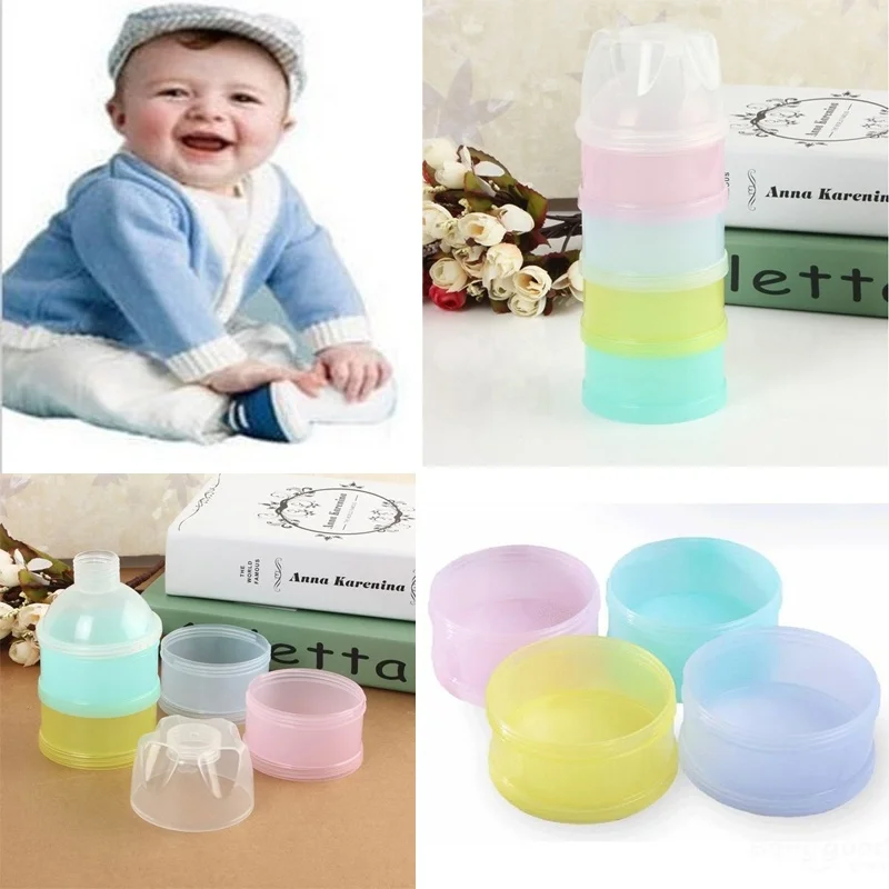 1 Set 2017 Valueder Baby Children's 4 Layer Milk Powder Box for Kids