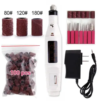 

Nails Electric Drill Manicure Machine UV Gel Acrylic Polish Remover Milling Machine Sanding Bands Nail Grinder Electric Set