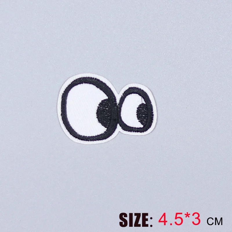HOT sale 1PC fashion cute eye On Embroidered Patch For Cloth Cartoon Badge Garment Appliques DIY Accessory | Дом и сад