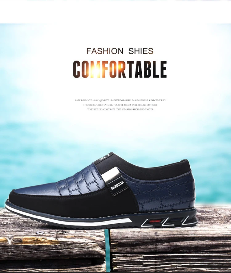 Genuine Leather Men Casual Shoes Brand 2019 Mens Loafers Moccasins Breathable Slip on Black Driving Shoes Plus Size 38-46