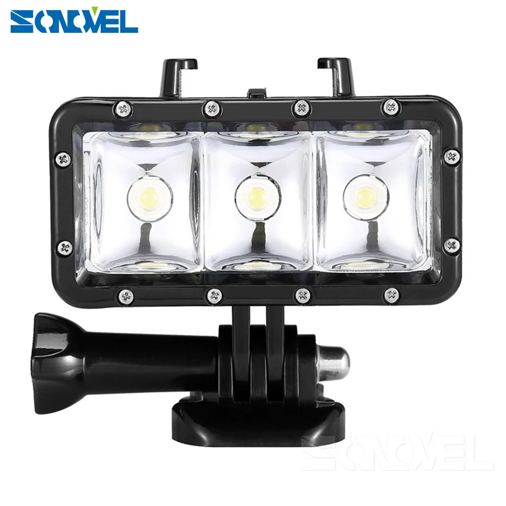 Gopro 5 Go Pro Diving flashLight lamp Waterproof LED Flash Video Light