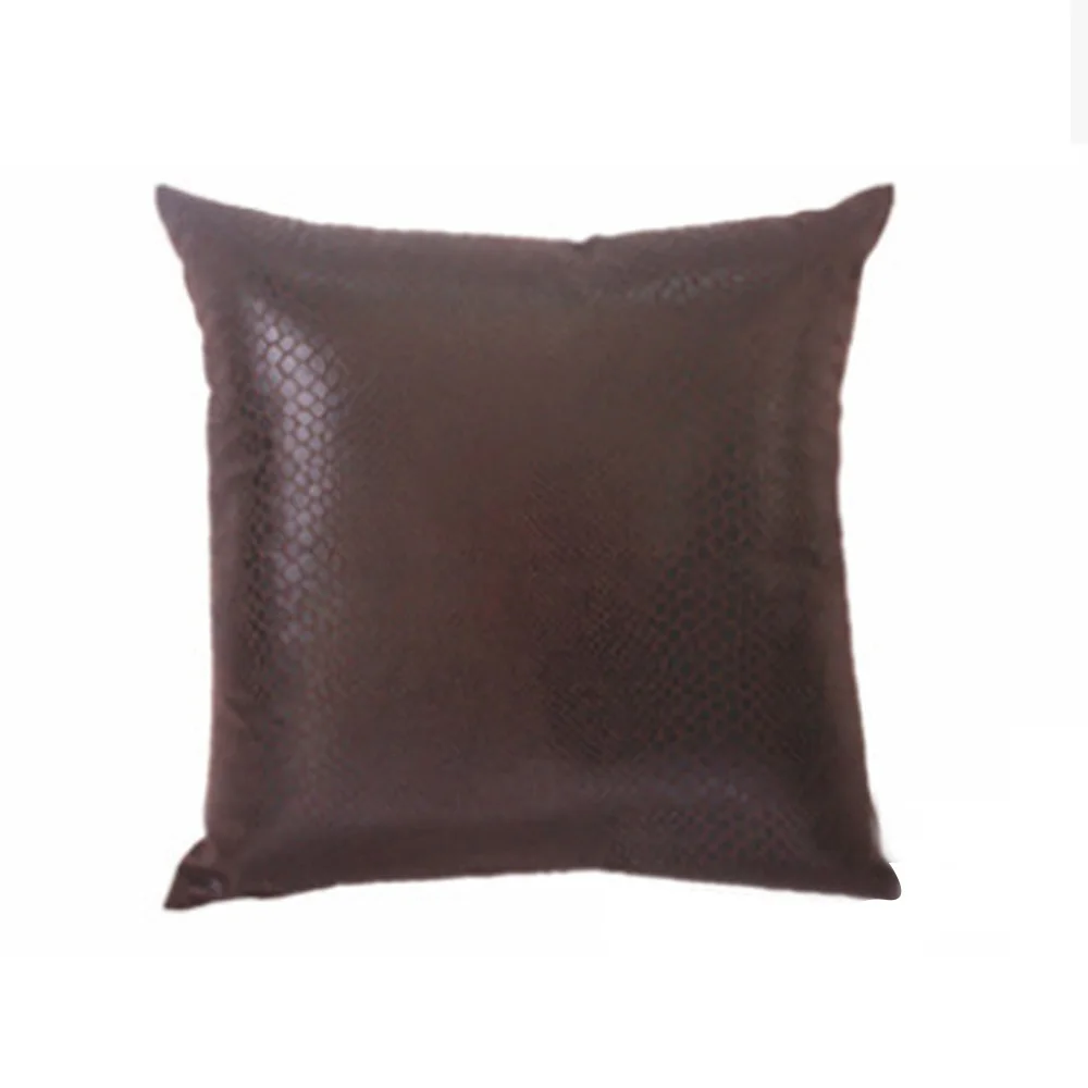 

Vintage Cushion Cover Faux Leather Throw Pillow Case Soft Car Home Sofa Decoration Pillowcase Cover 45*45cm Cojines