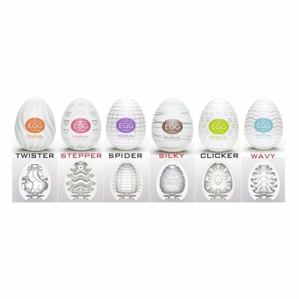 6PCS Masturbation TENGA Eggs Male Masturbator Realistic Vagina Big Pussy Adults G-spot Sexytoy Stimulating Dick Massager SexShop