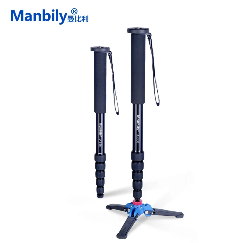 Free Shipping Manbily A 666 Camera Monopod Portable Professional Support Stand tripod Holder for Canon Nikon