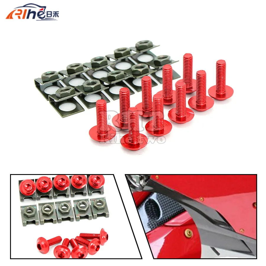 price fairing honda dio Motorcycle Bolts 10X Spire Fairing Fastener Speed Body 6mm