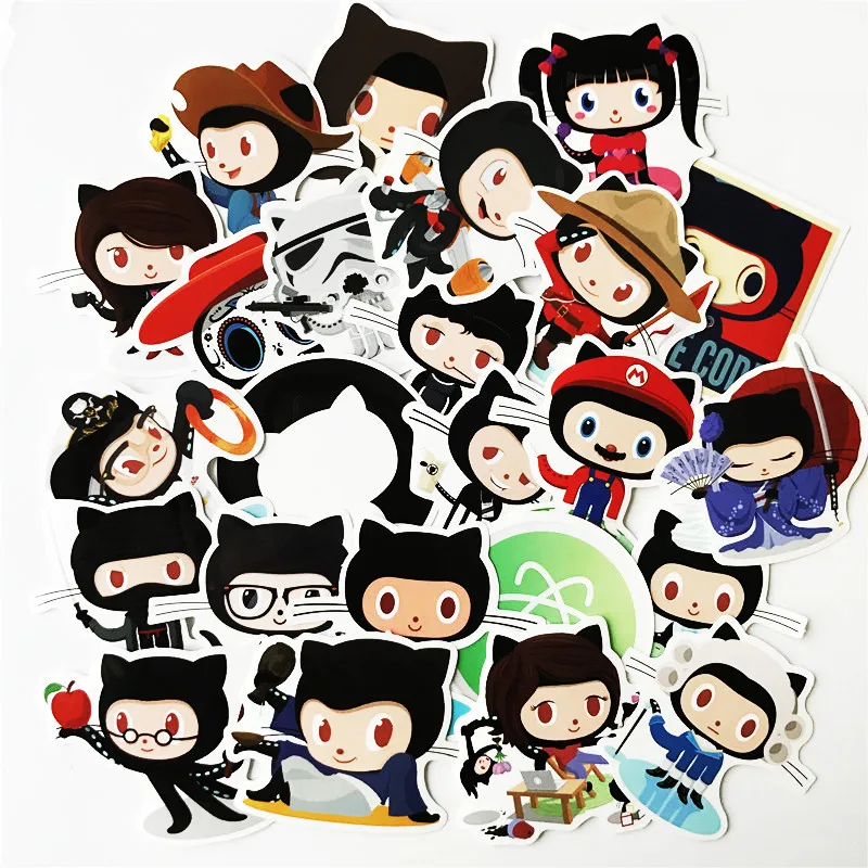 Новинка 24 шт./лот автомобильный Стайлинг github наклейка водонепроницаемая