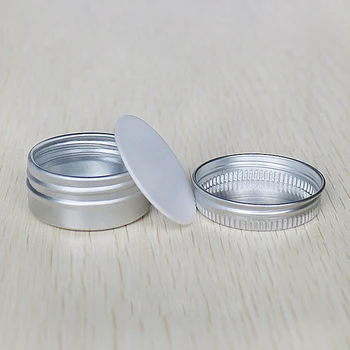 

100pcs/lot 10ml Aluminum Cosmetic Jar Cream Empty Bottle Cream Containers Dun Aliminum Pill Box Small Aluminum Pill Containers F