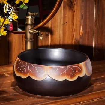 

Jiamei Art Platform Upper Basin, Washbasin, Ceramic Washbasin, Toilet Platform, Basin Face, Panjia Circular Art Basin 1699