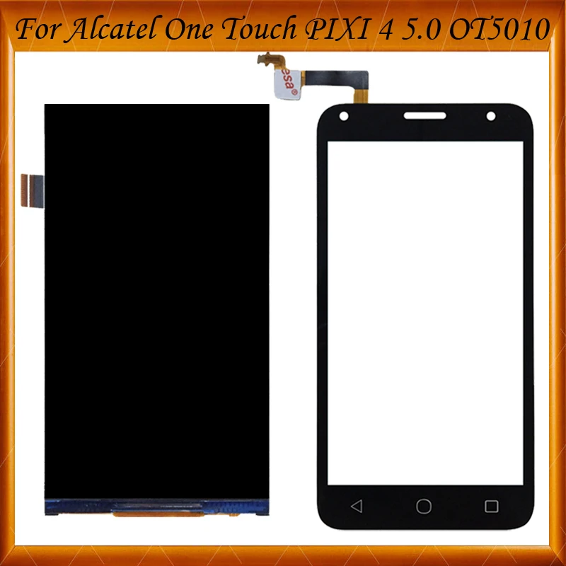 

High Quality For Alcatel One Touch 5010 5010D OT5010 LCD Display+Touch Screen Digitizer Black White Color For OT 5010 IN Stock