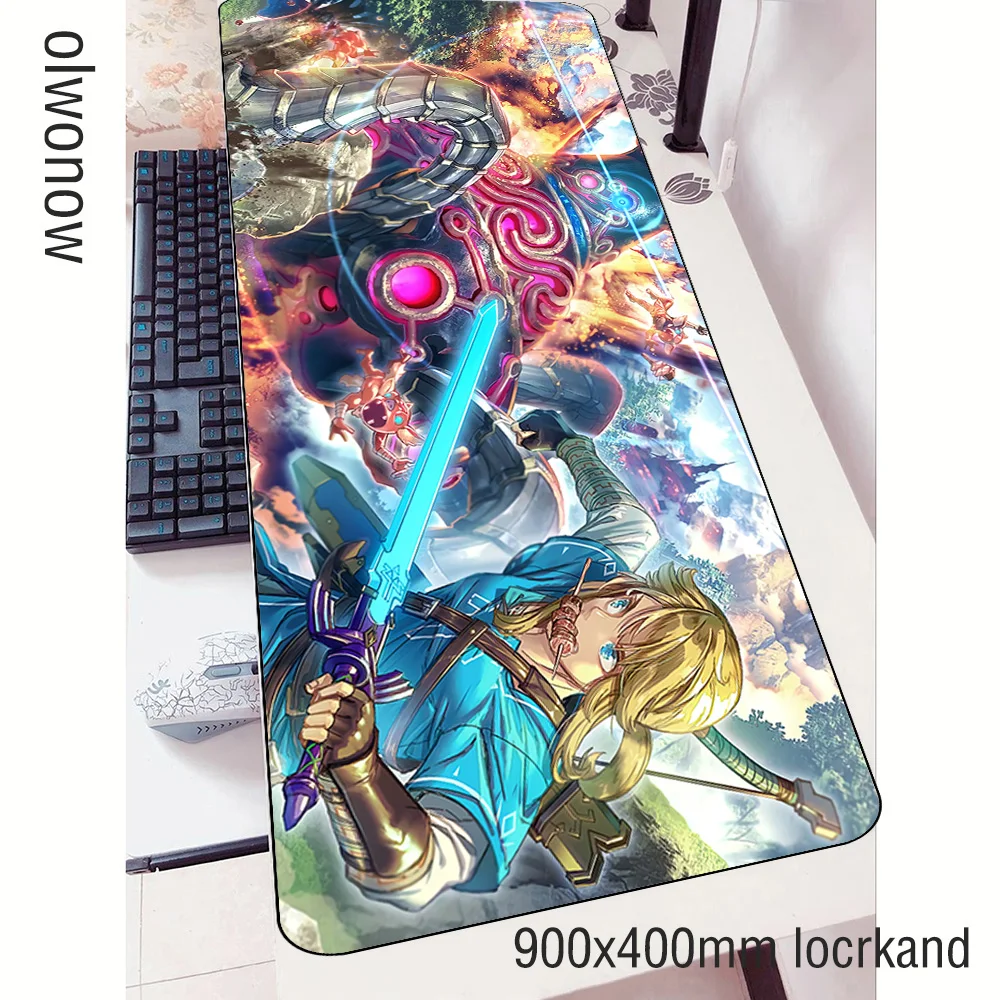 Zelda Коврик для мыши геймер подарки 90x40 см notbook коврик для мыши игровой коврик для мыши большой восхитительный коврик для мыши ПК настольный коврик для мыши