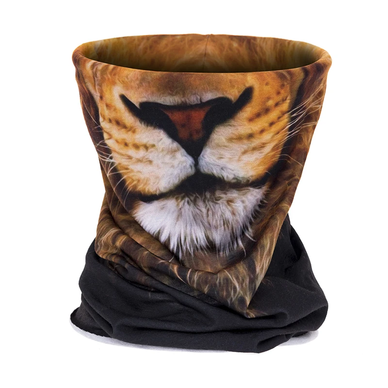 3D печать лев лицо шарф Многофункциональный Бандана головная повязка трубчатые Волшебные банданы трубчатый шарф