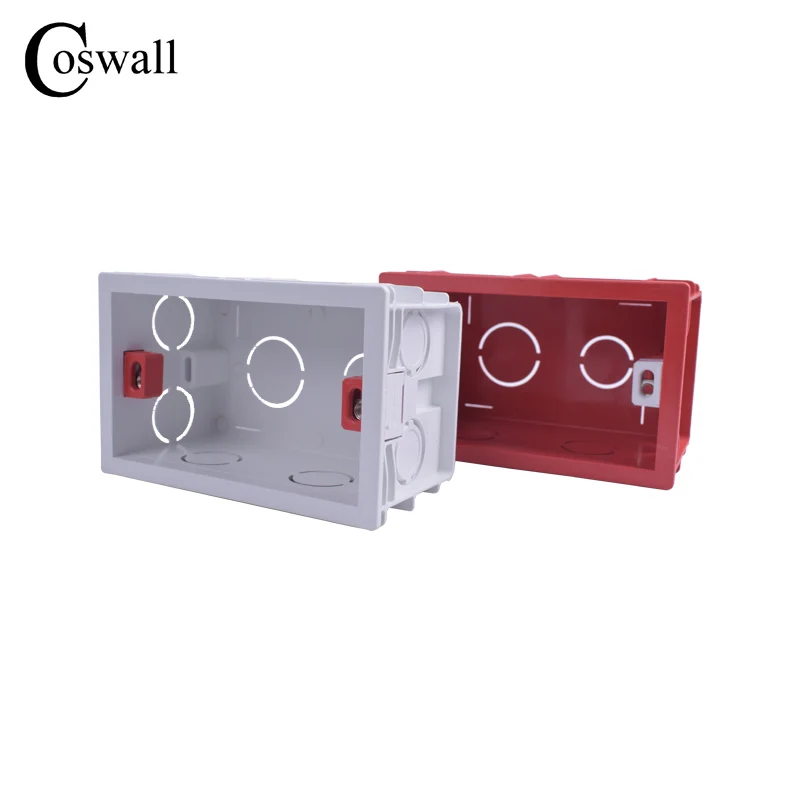 Coswall 101mm*67mm US Standard Internal Mounting Box Back Cassette 118mm*72mm Standard Wall Switch and Socket switch box,wall socket box