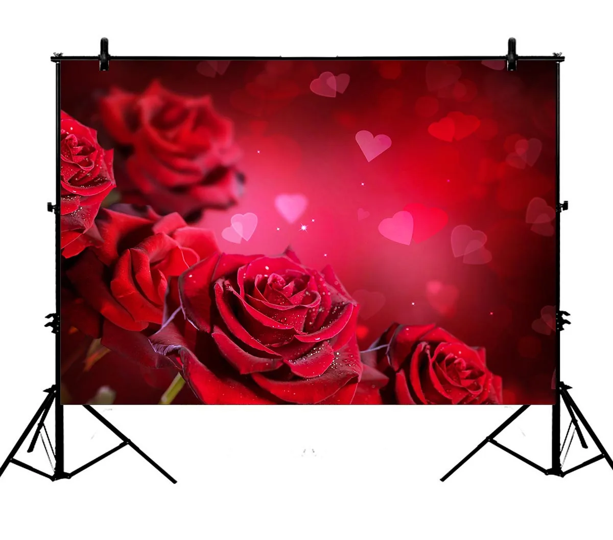 

5x7ft Valentine Day Rose Polyester Photo Background Portrait Backdrop