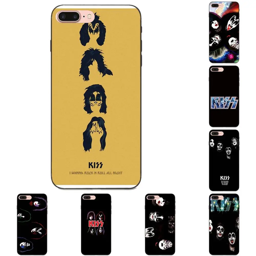 

For Samsung Galaxy A3 A5 A6 A6s A7 A8 A9 Star Plus 2016 2017 2018 Soft TPU Personalized Pattern Kiss Let's Rock Band