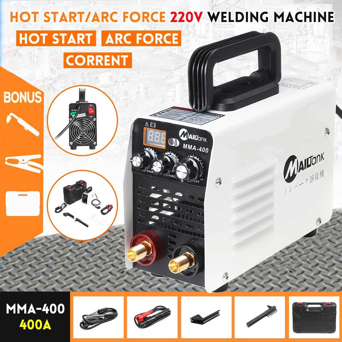 Digital Display IGBT Inverter Welder Hot Start MMA 220V Mini Arc Welder Welding Machine Tools for Welding Working Power Tools