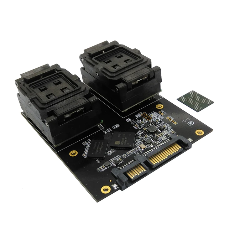 BGA152 BGA132 Zu DIP48 Test Buchse Clamshell Struktur Jig SSD Interface Steckdose Leuchte