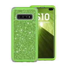 Роскошный блестящий яркий Жесткий чехол со стразами для samsung s9 s10 Plus note9 note8, ударопрочный гибридный защитный чехол на 360 градусов