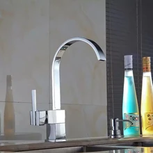 BECOLA кухонный кран, современный латунный хромированный Водопад кран, кухонный смеситель для горячей и холодной воды, кран для раковины, G-8052-4