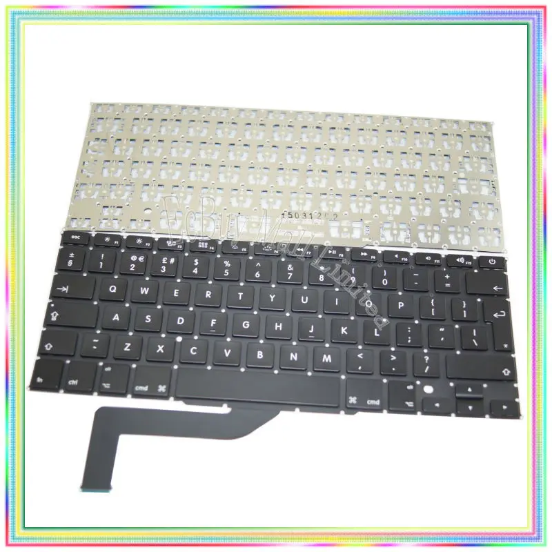 Nová britská klávesnice bez podsvícení pro MacBook Retina 15.4 "A1398 2013 2014 2015Rec