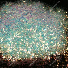 1 мм(1/2") 040 дюймов белый цвет с золотыми оттенками блеск для ногтей Шестигранная форма для украшения ногтей и блестки для ногтей