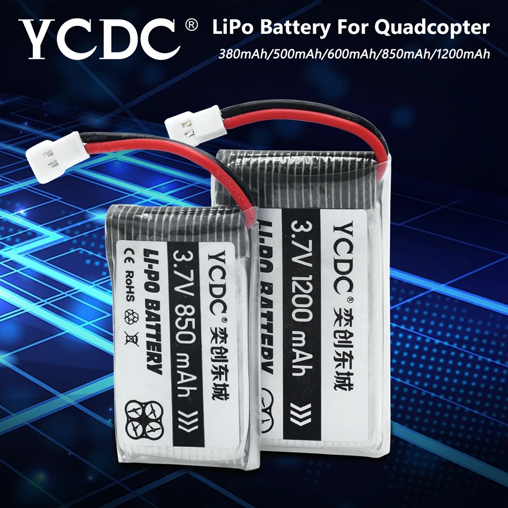 5 шт. 3,7 V 380 500 600 850 1200mAh Lipo аккумулятор для Syma X5 X5C X5S X5SC X5SW RC Квадрокоптер с дистанционным управлением