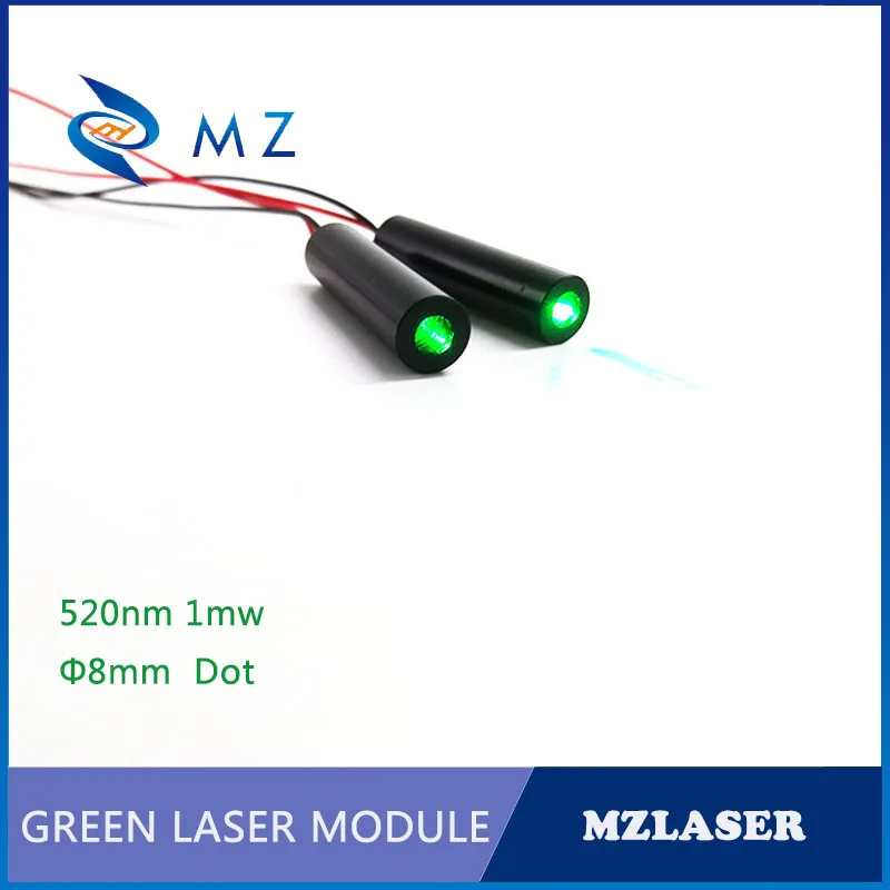 

Green laser module 520nm 1mw Dot laser module Industrial grade green laser module Low temperature work