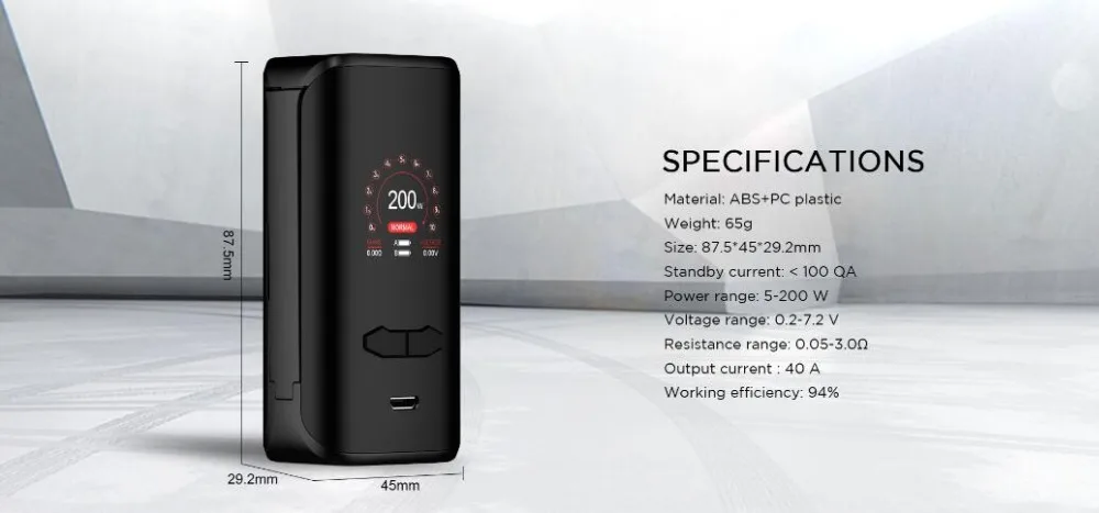 Augvape VX200 200W Box Mod-4