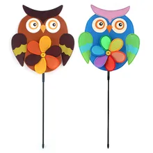 Реалистичная велосипедная Сова Спиральная Ветряная мельница красочный ветер Спиннер для дома газон для сада, двора, улицы декоративные детские игрушки