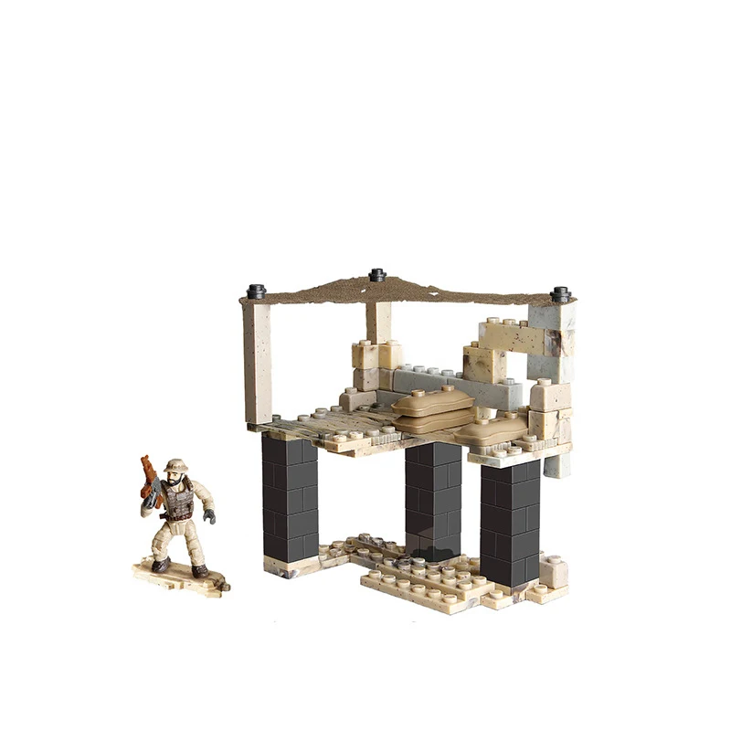 Legoing technic specoal troops Single soldier doll military war scene building Bricks toy with box World war II Police Bricks