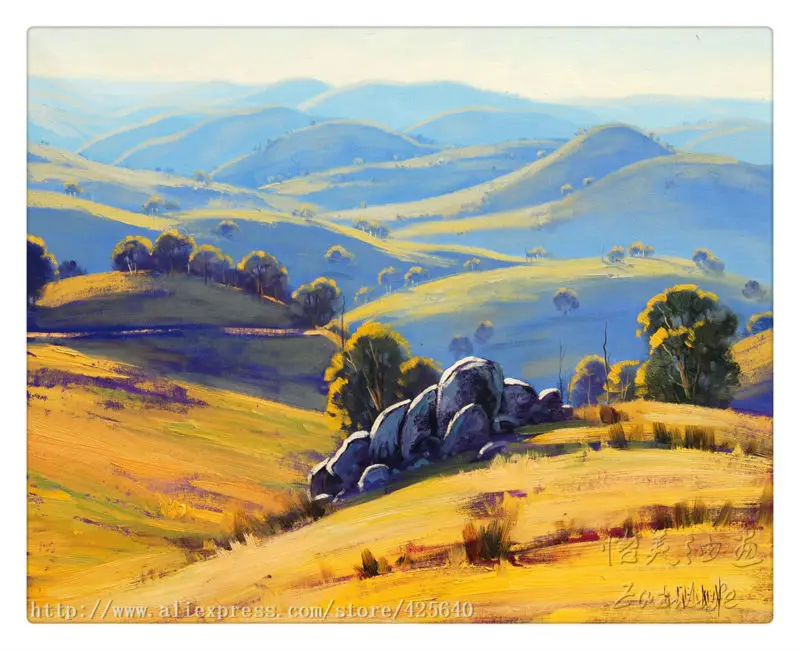 Impression Landscape Oil Painting On Canvas Hight Quality Hand Painted 