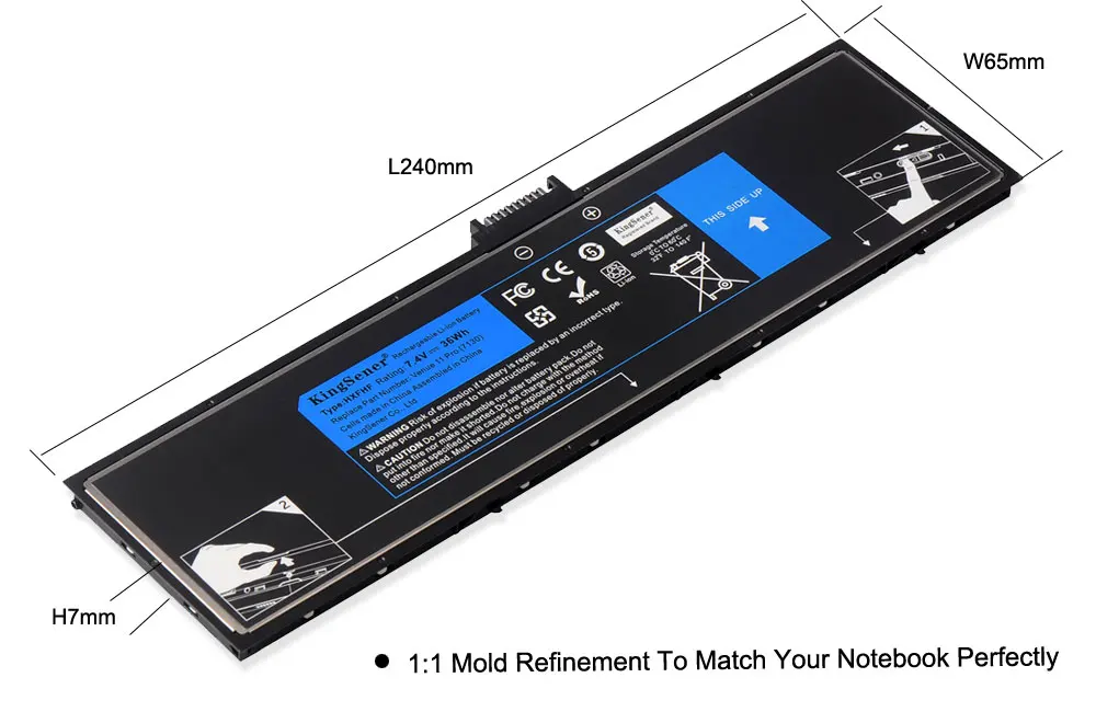 Günstig KingSener Neue HXFHF Laptop Batterie Für Venue 11 Pro (7130) 11 Pro (7139) 11 Pro 7310 HXFHF VJF0X 7,4 V 36WH Freies 2 Jahre Garantie