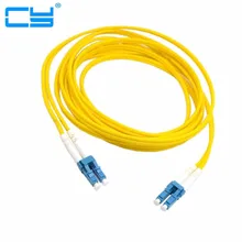 Lc duplo ao único modo frente e verso do cabo de remendo da fibra do lc sm do cabo de ligação em ponte para a rede 3m 5m 10m 20m 10ft 16ft 33ft 66ft