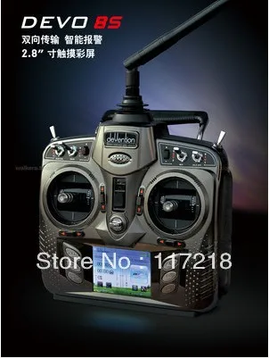 

Walkera DEVO 8S 8Ch 2.4Ghz two way Telemetry System Transmitter w/RX802 Receiver