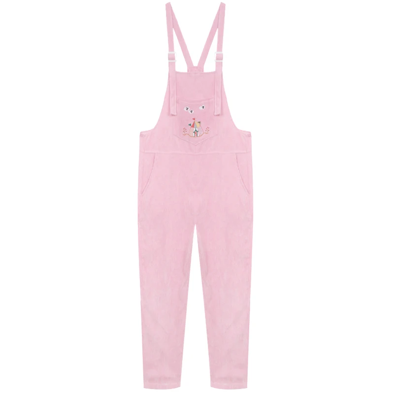 Spring-Fashion-Corduroy-Rompers-Womens-Japanese-kawaii-Cartoon-Bib-Pockets-Pink-Overalls-Cute-Casual-Jumpsuit-Vintage (4)