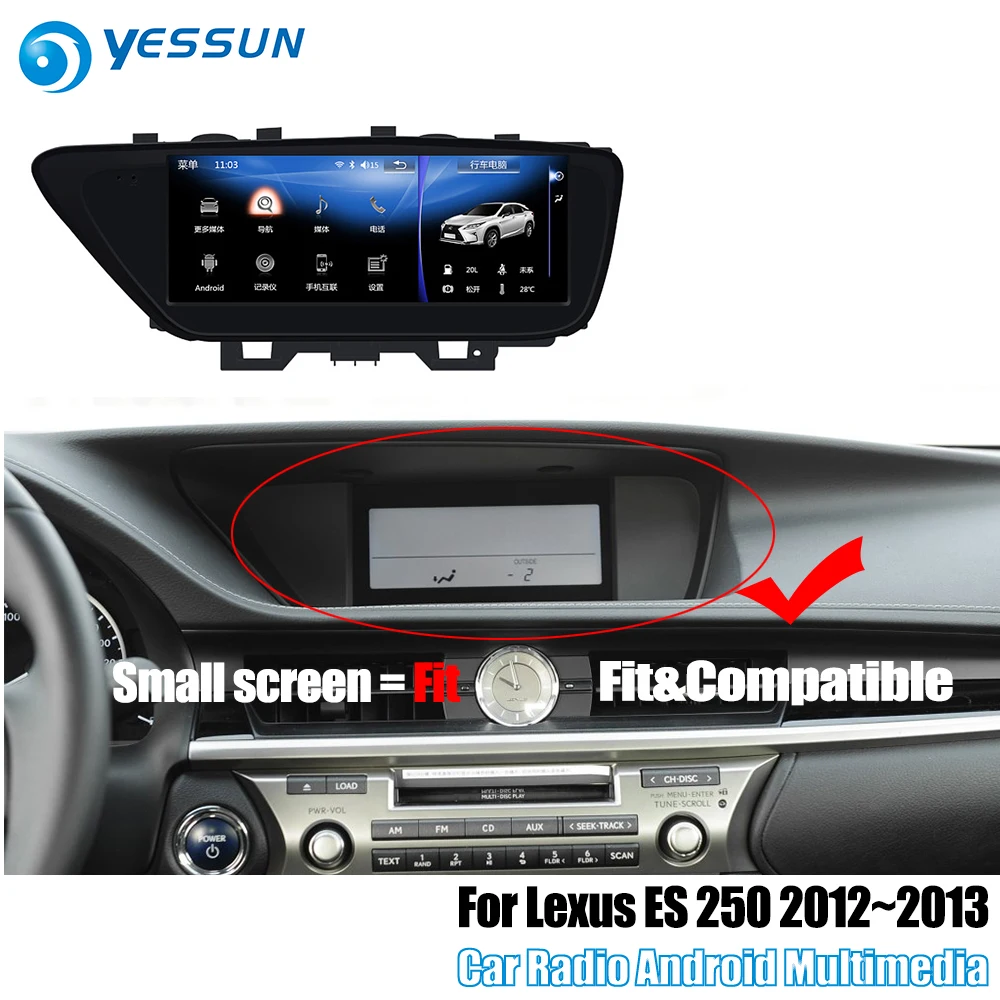Clearance YESSUN For Lexus ES 250 ES250 2012~2013 XV60 Car Android Carplay GPS Navi maps Navigation Player Radio Stereo no DVD HD Screen 1