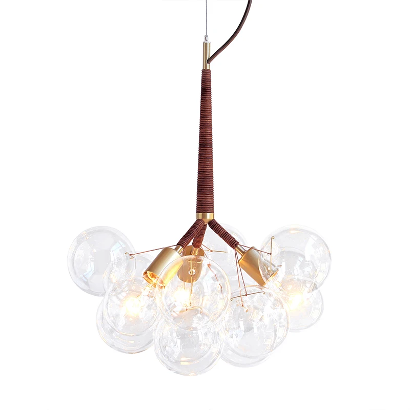 Black Creative Glass Bubble Pendant Lamp-1