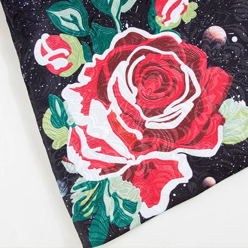 2018 Summer Newest O-Neck Sleeveless Rose Embroidery Star Print Diamonds Above Knee Fashion Loose A-Line Tank Dress Women 2018 Summer Newest O-Neck Sleeveless Rose Embroidery Star Print Diamonds Above Knee Fashion Loose A-Line Tank Dress Women