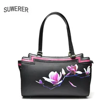 SUWERER, новинка, женская сумка из натуральной кожи, модные сумки из воловьей кожи с принтом, женские сумки, дизайнерские женские сумки, schoudertas dames