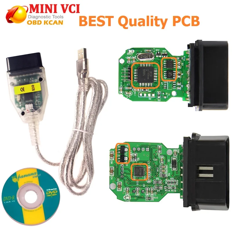 MINI VCI последняя версия V13.00.022 мини vci Интерфейс для TOYOTA Techstream J2534 OBDII OBD2